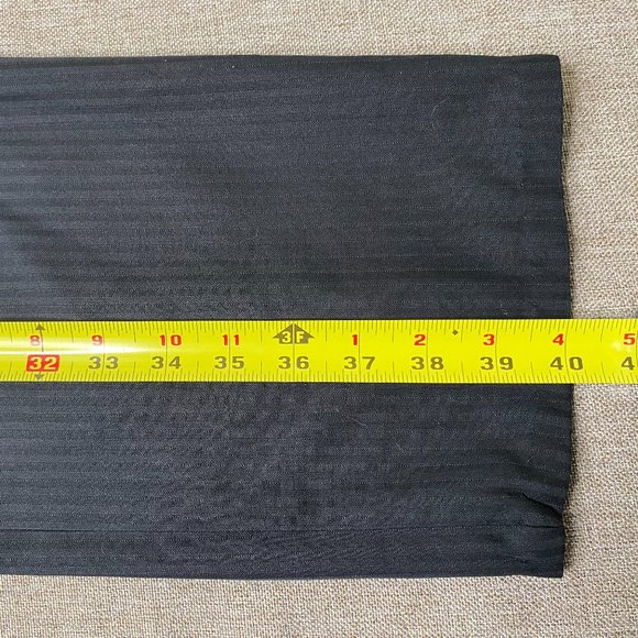 Bocaccio Uomo Pleated Dress Pants Women's 16R Black Pinstriped Business Office - Picture 13 of 13